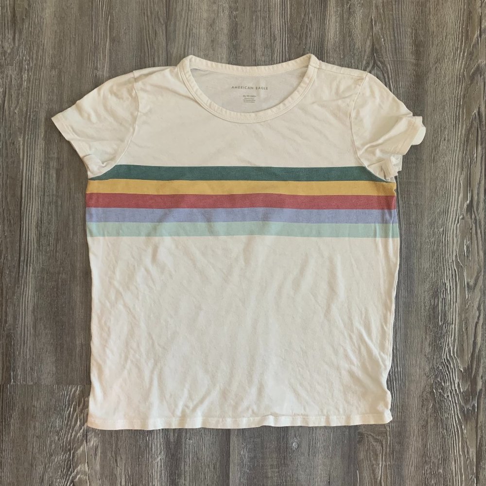 American Eagle Stripe Tee